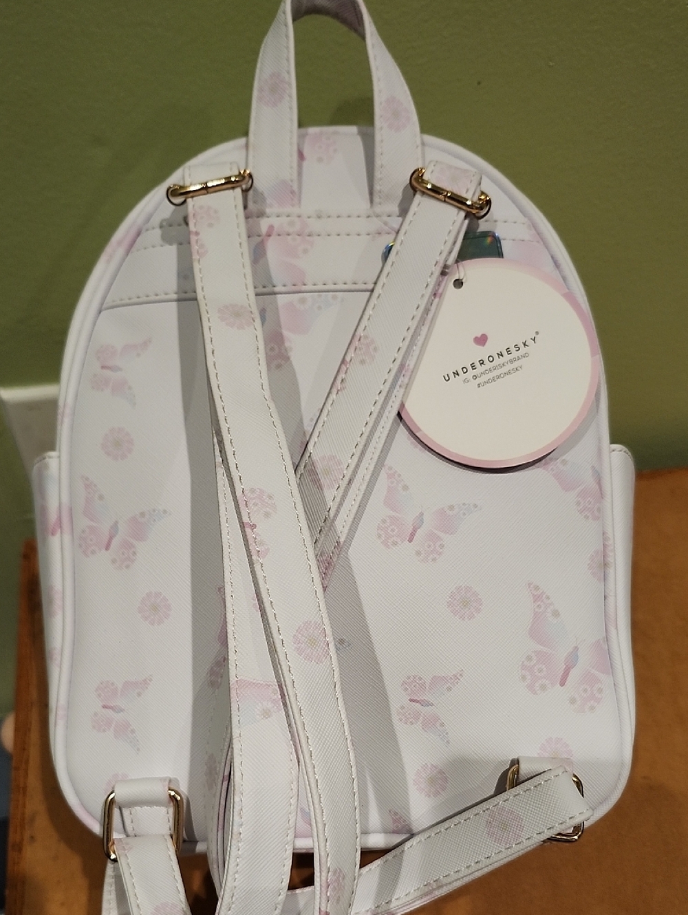 Pink Butterfly Mini Backpack - Picture 4 of 4